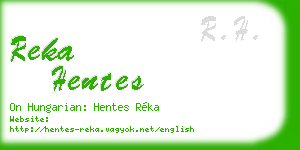 reka hentes business card